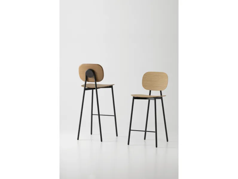 Sgabello Tata Young 6 Impiallacciato di Pointhouse