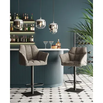 Sgabello in tessuto imbottito Thinkthank di Kare Design