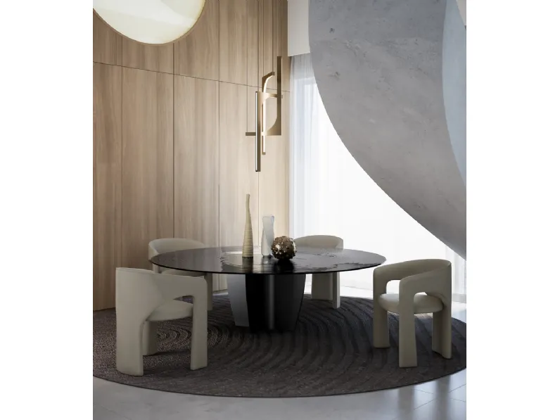 Sedia in pelle Sienna di Arketipo