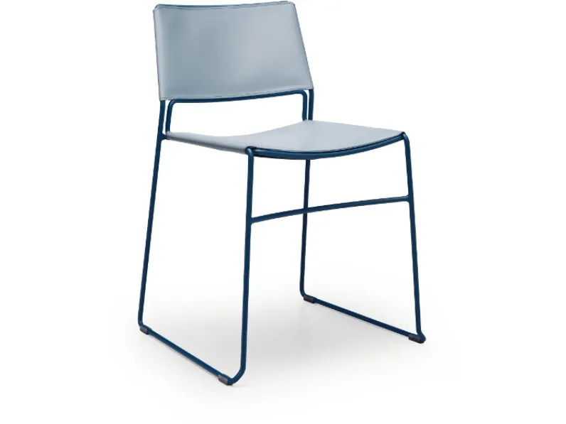 Sedia impilabile Slim S M CU di Midj