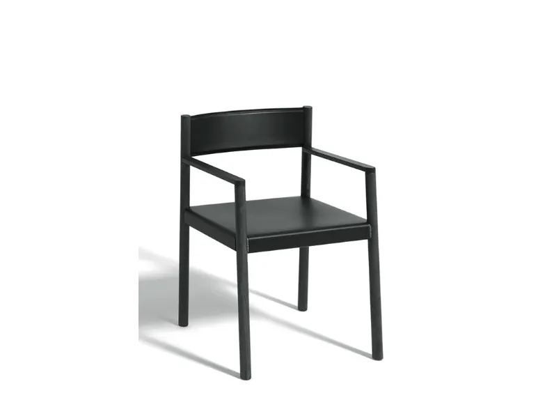 Sedia So in cuoio e frassino di De Padova