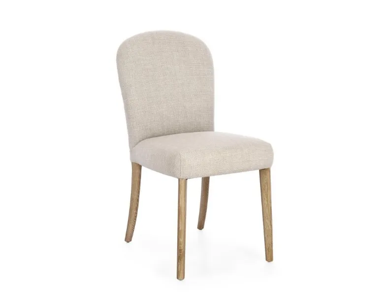 Sedia Sofia in tessuto imbottito di Bizzotto