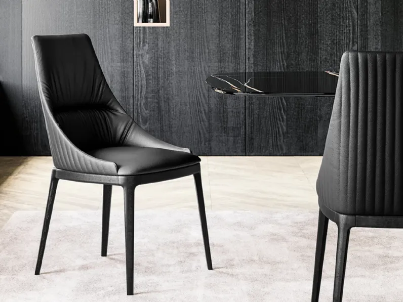 Sedia in pelle Sofia Elite di Eforma