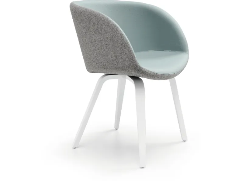 Sedia Sonny in pelle di Midj