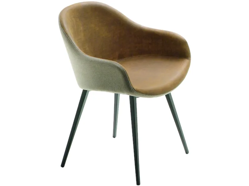 Sedia Sonny in pelle di Midj