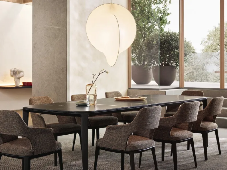 Sedia in tessuto Sophie Lite di Poliform