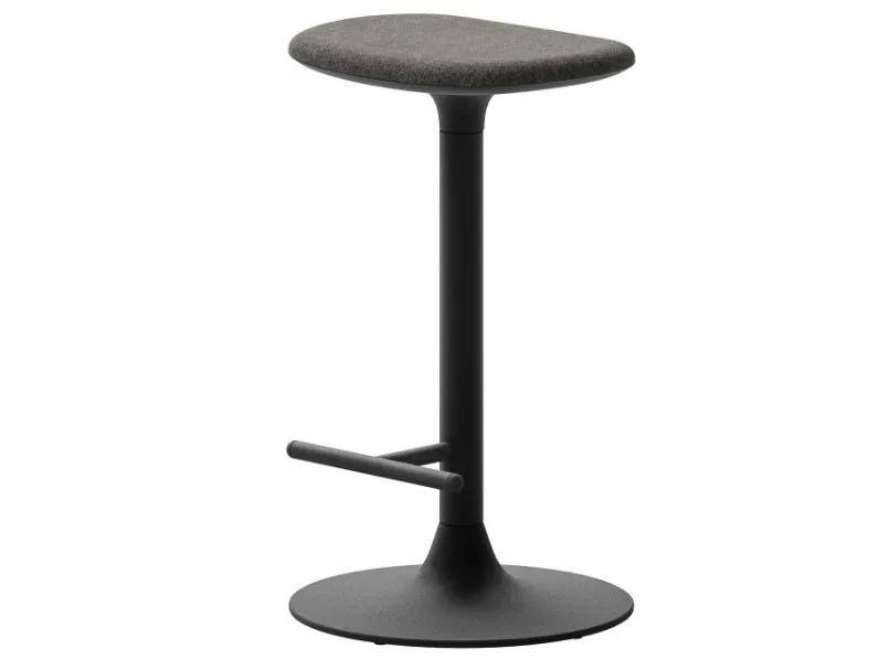 Sgabello Spool in tessuto con struttura in metallo di Veneta Cucine