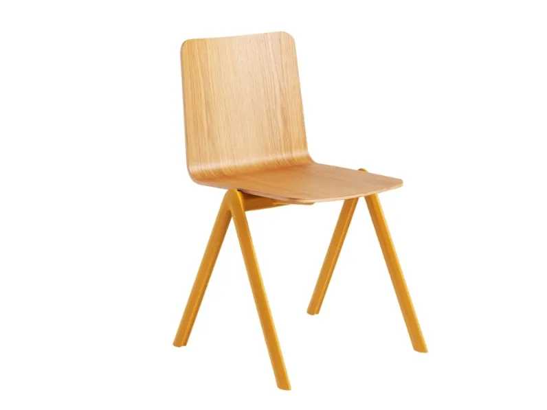 Sedia Stack S PP_LG in legno di Midj