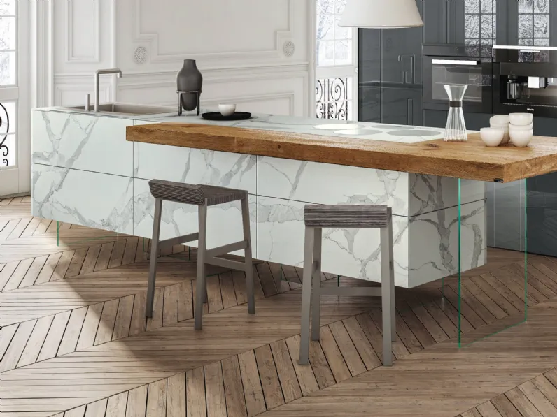 Sgabello di design in feltro Steps di Lago