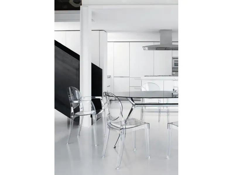 Sedia Talia in policarbonato trasparente di AF Ferrero