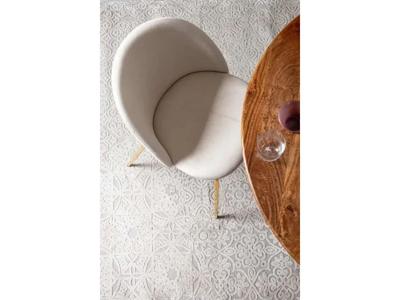 Sedia Tanya in tessuto di Bizzotto