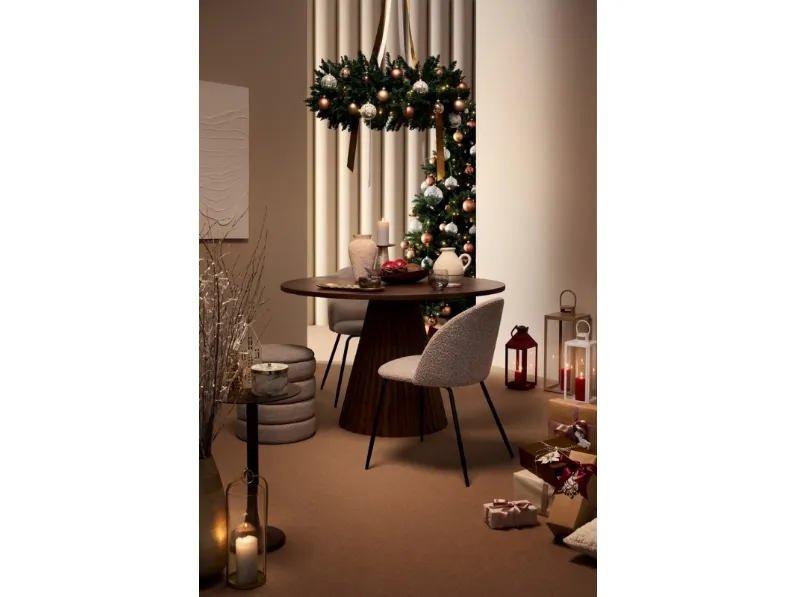 Sedia Tanya in tessuto di Bizzotto