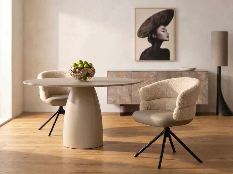 Sedia girevole Tasty di Kare Design