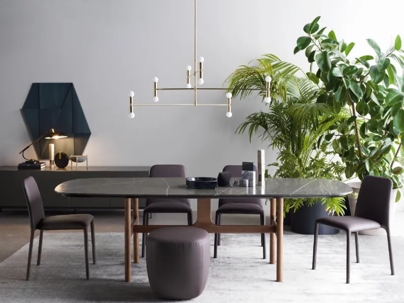 Sedia Time in pelle di Novamobili