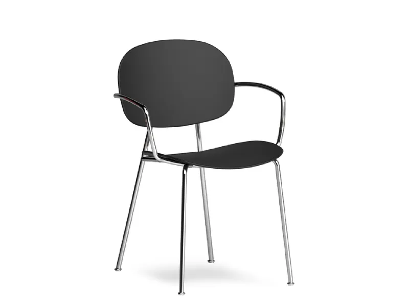 Sedia Tondina Pop in polipropilene e acciaio di Infiniti