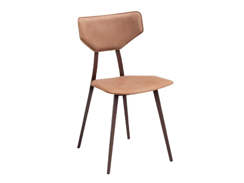 Sedia Tosca S M in cuoio di Midj