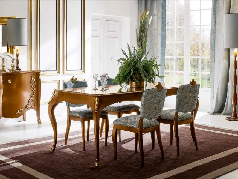 Sedia Trend Style TR1266 in tessuto imbottito con struttura in legno Imba Srl