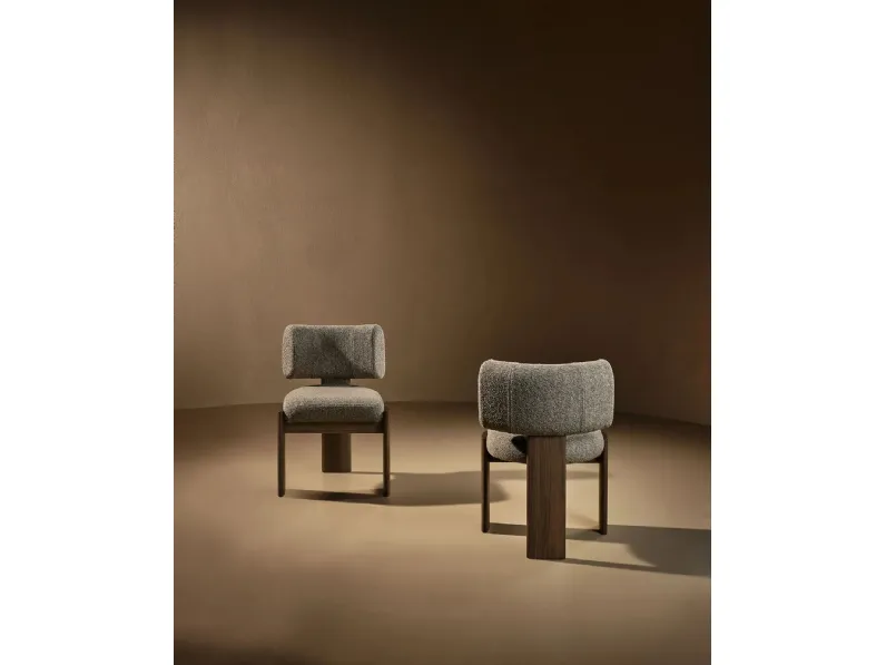 Sedia Trine in tessuto imbottito di Nature Design