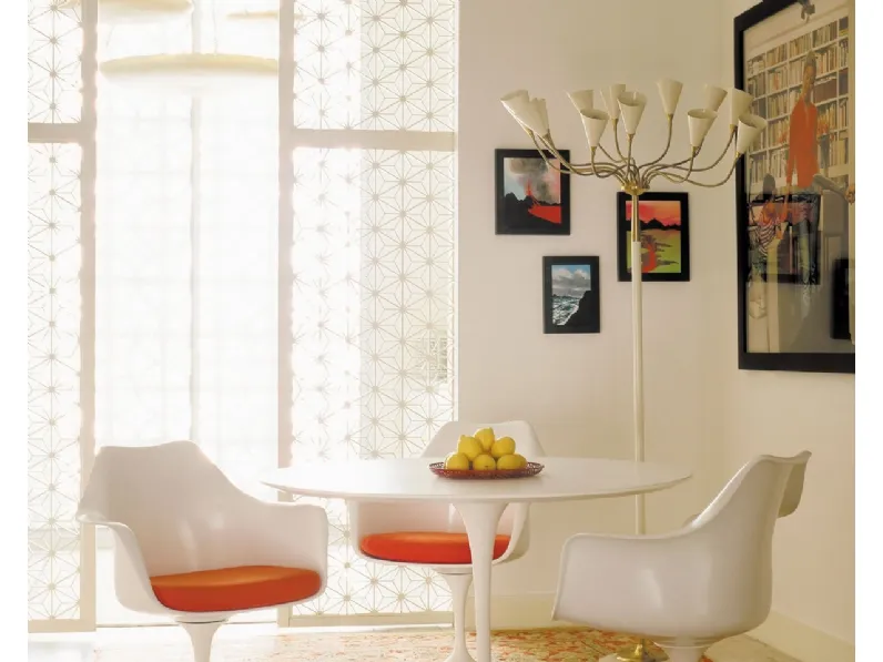 Sedia Tulip Chair in fibra di vetro di Knoll