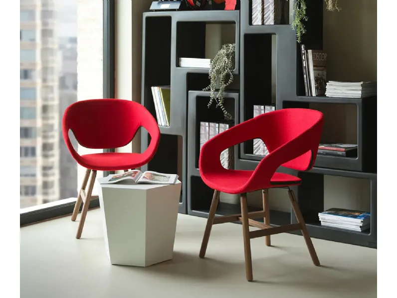 Sedia Vad Wood Imbottita di Horm