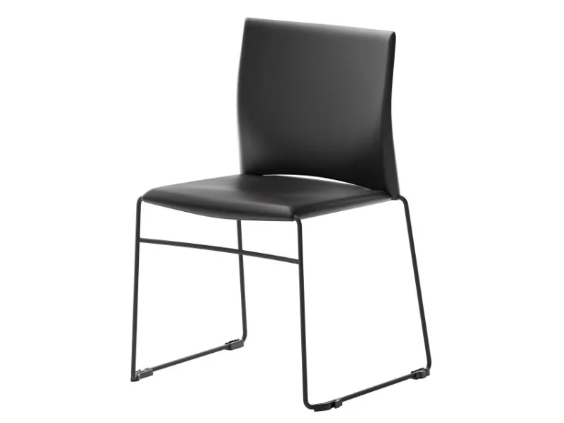 Sedia in ecopelle Web di Veneta Cucine