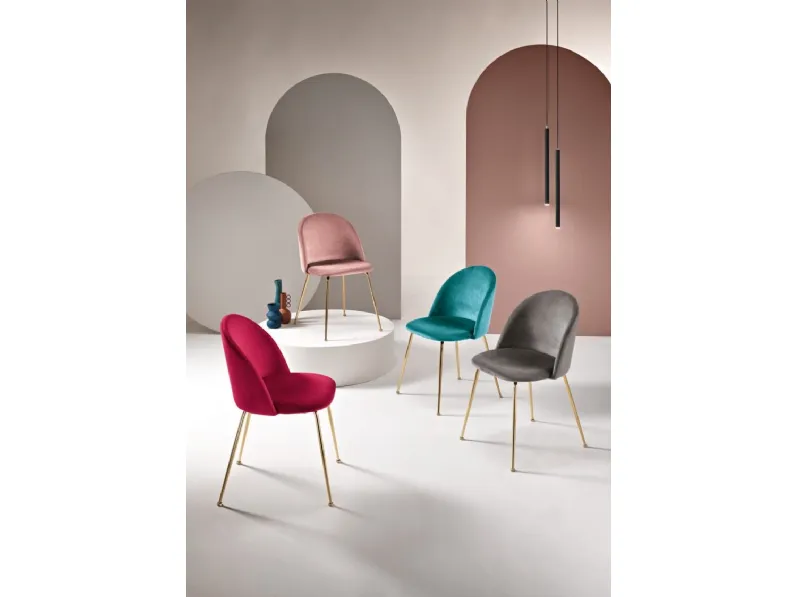 Sedia Venezia in velluto di Ikone Casa