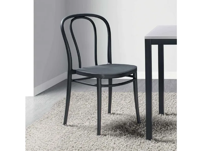 Sedia impilabile in polipropilene Vienna 2|0 di La Seggiola