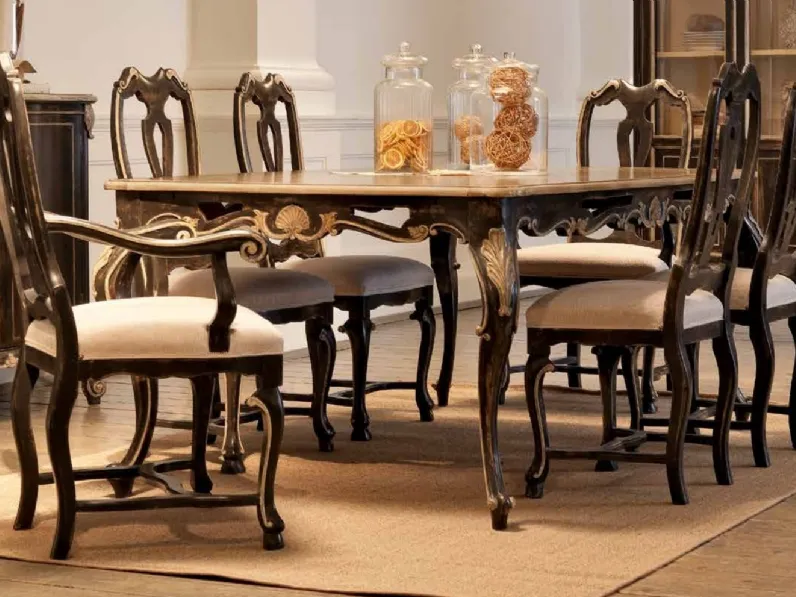 Sedia classica con e senza braccioli in legno e tessuto imbottito Art 2080 di Vittorio Grifoni