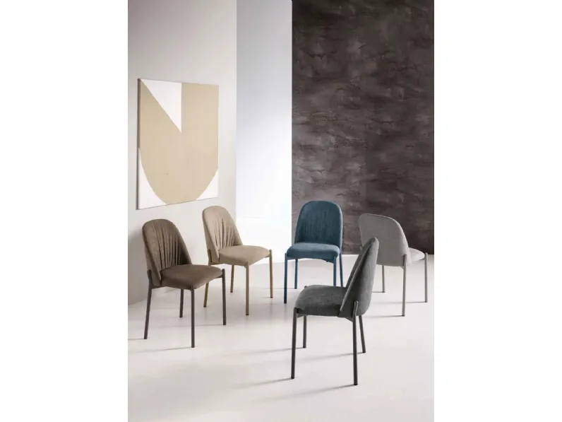 Sedia Viva in tessuto imbottito di Capodarte