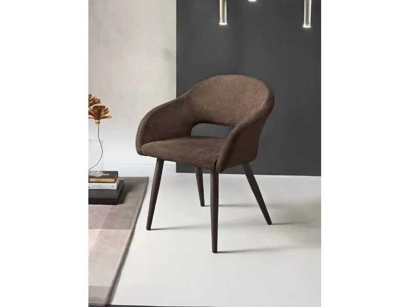 Sedia West in tessuto imbottito di Capodarte