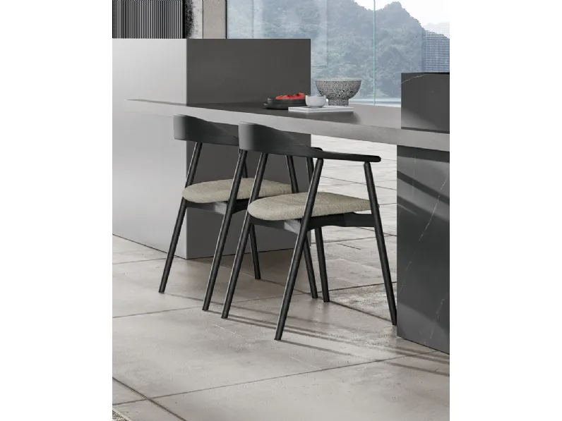 Sedia Wolly in rovere di Dall'Agnese