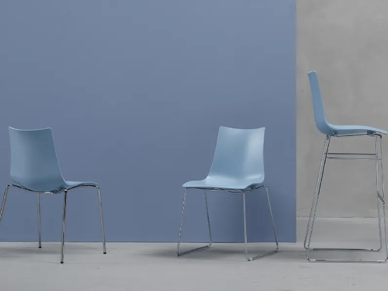 Sedia e Sgabello Zebra Tecnopolimero di Scab Design