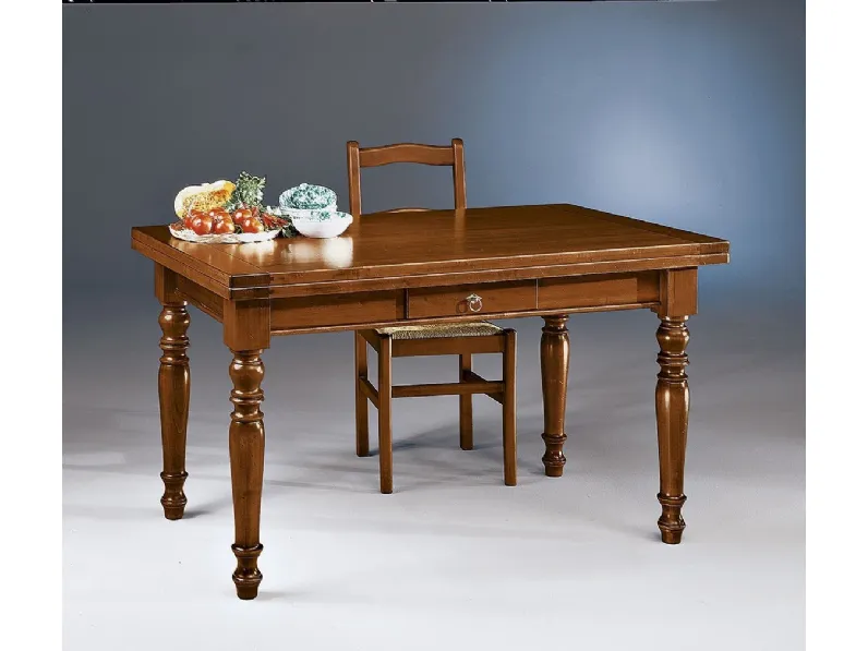 Tavolo in legno rettangolare allungabile 505-A di Zanini