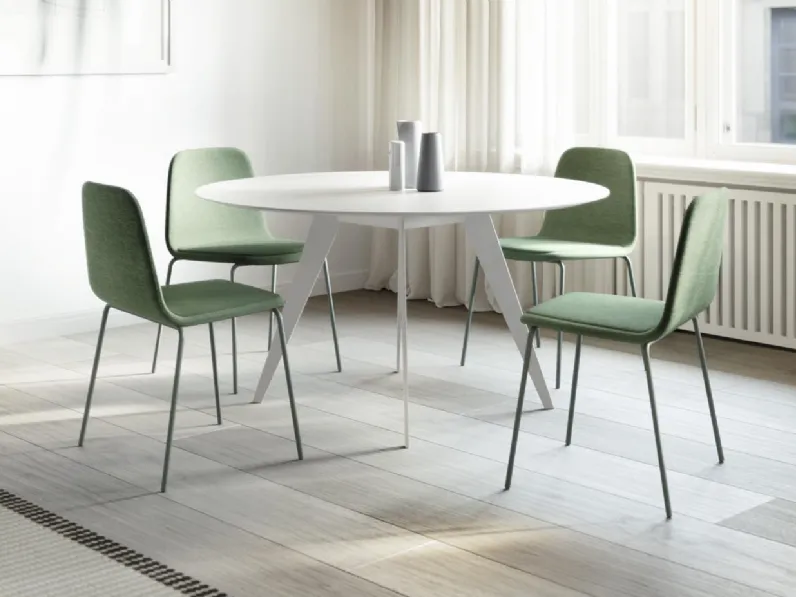 Tavolo rotondo Aise Metal Legs di Treku