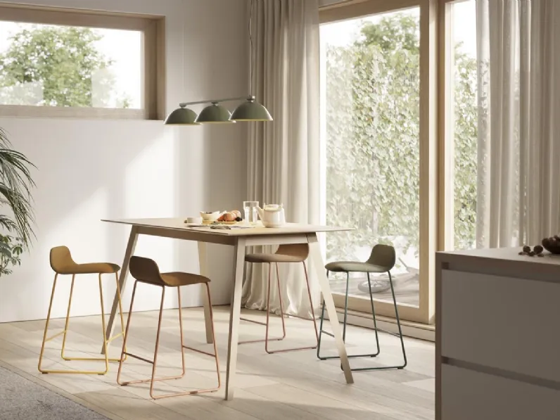 Tavolo Aise Tavolo Alto in legno di Treku