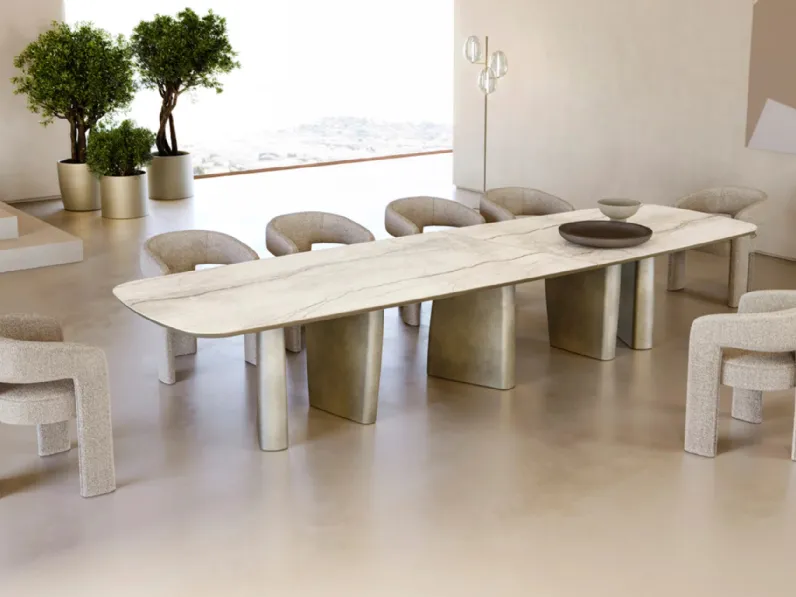 Tavolo Albert XL con top in ceramica di Eforma