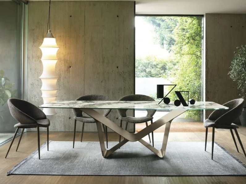 Tavolo Aliante Glass Decor di Sedit