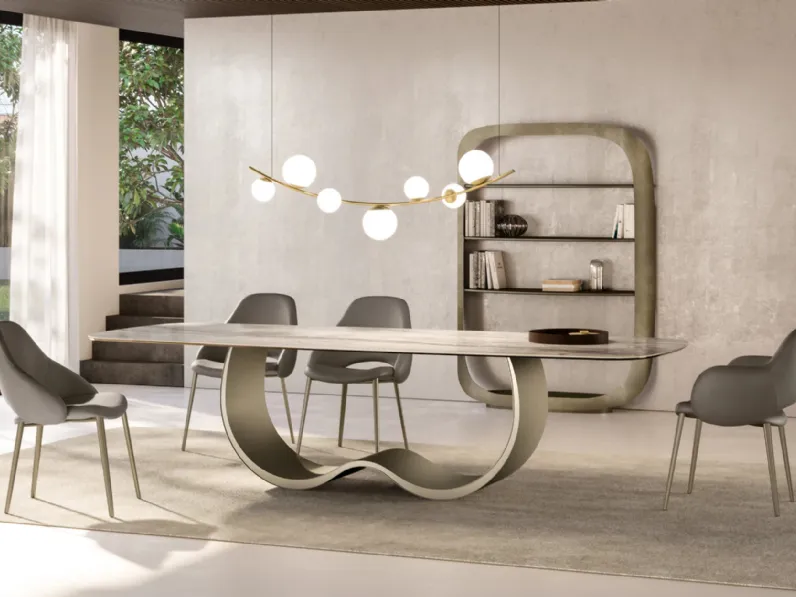 Tavolo Alisei con top in ceramica di Eforma