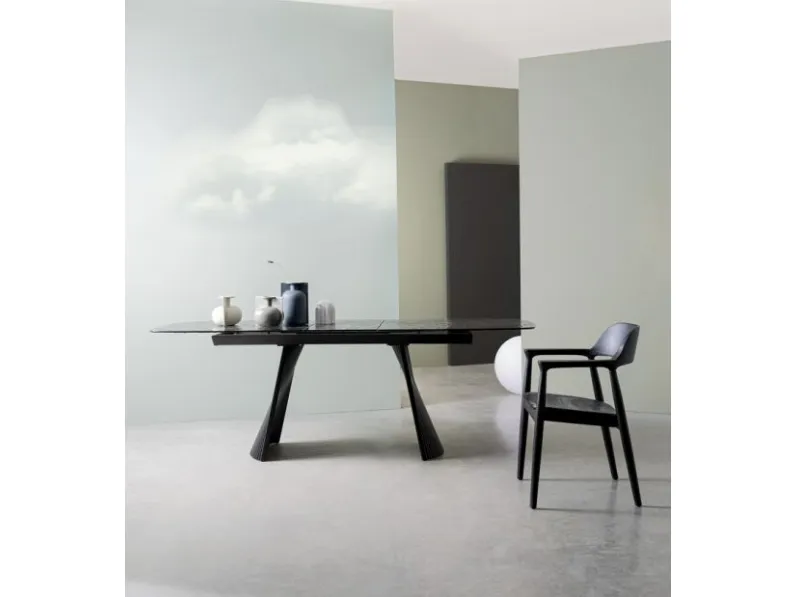 Tavolo allungabile Oliver Vetro di Bizzotto