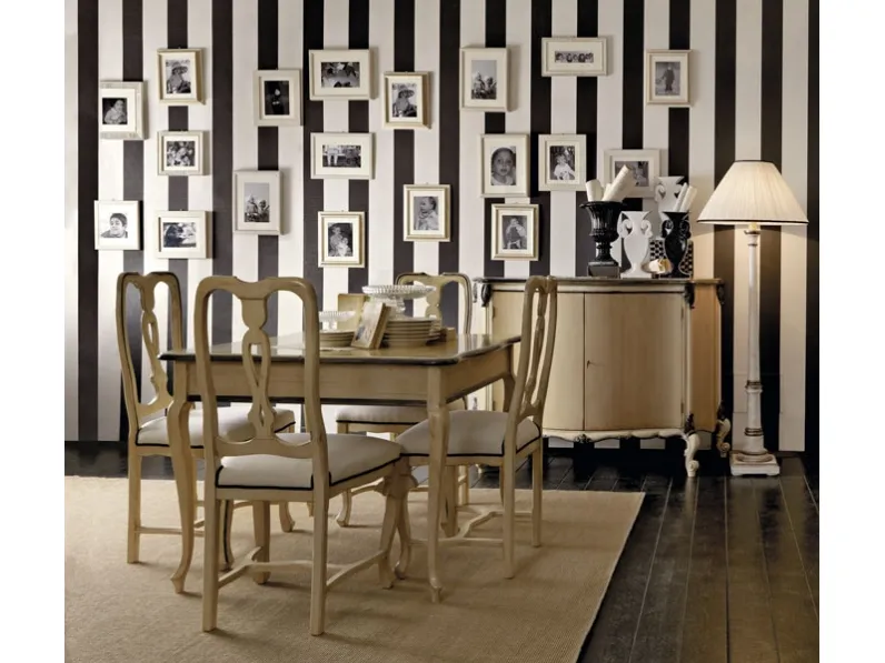 Tavolo quadrato in legno Art 2088 di Vittorio Grifoni