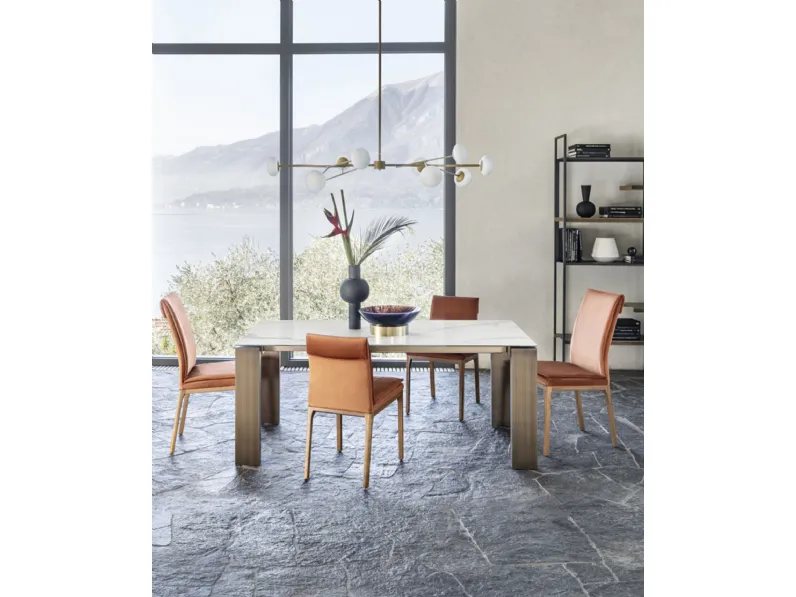 Tavolo allungabile Atlantis in ceramica di Riflessi