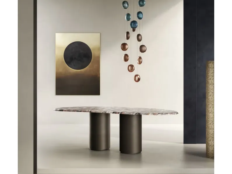 Tavolo Baia con top in Rame DeNuance foresta di De Castelli