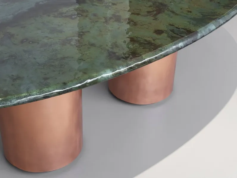 Tavolo Baia in Rame DeNuance laguna opacodi De Castelli