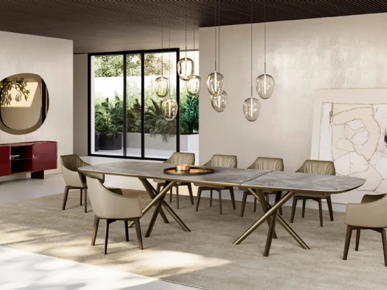 Tavolo Baly XL con top in ceramica di Eforma