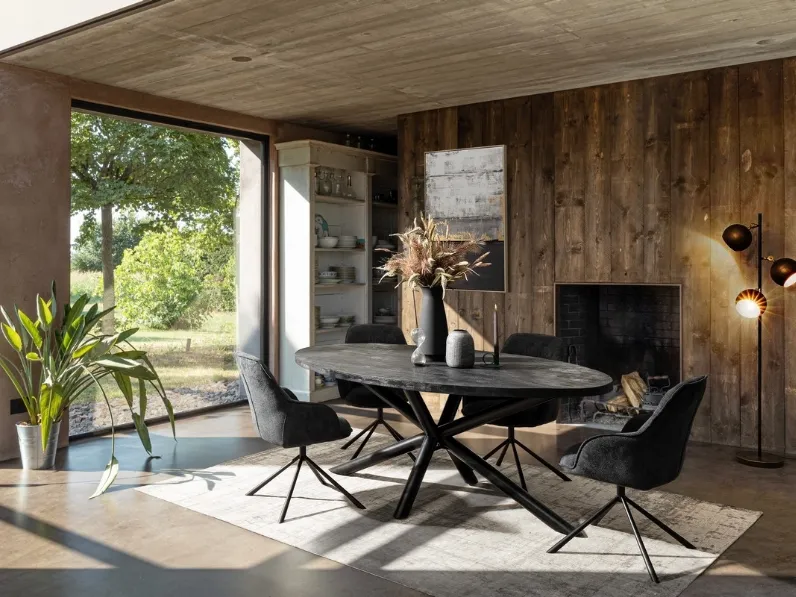 Tavolo in legno ovale Hastings di Bizzotto