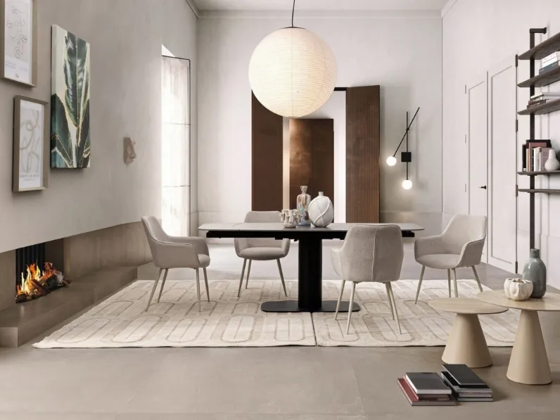 Tavolo allungabile Jeremias in gres porcellanato di Bizzotto