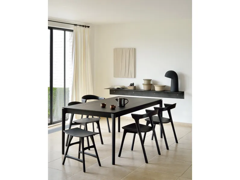 Tavolo Bok Allungabile in rovere nero di Ethnicraft