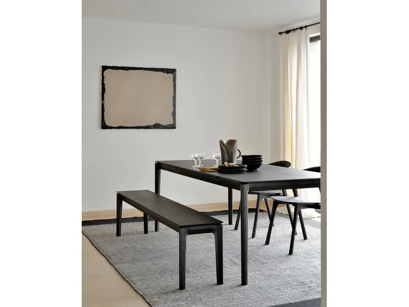 Tavolo Bok in rovere nero di Ethnicraft