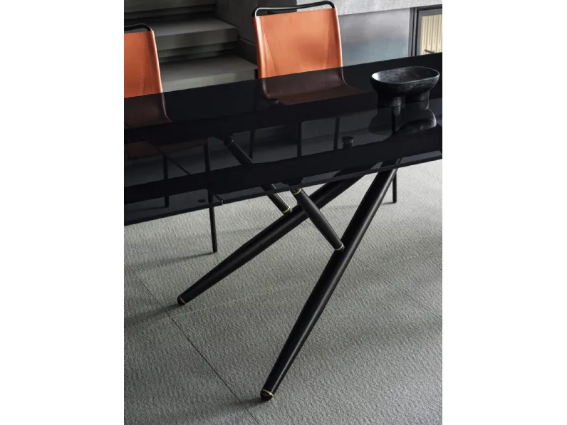 Tavolo allungabile Bridge in cristallo di Bontempi