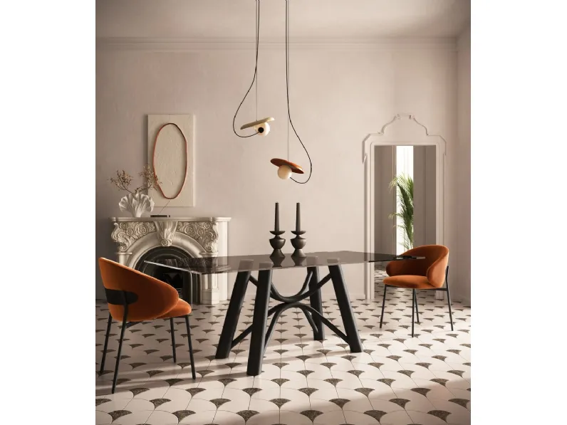 Tavolo Brooklin con top in vetro di Scavolini